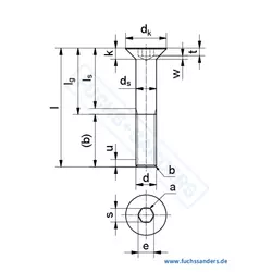 ISO 10642 - Hexagon socket countersunk head screws
